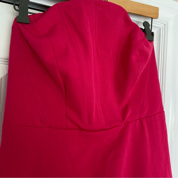 OOAK Strapless Fuchsia Dress - Picture 4 of 8